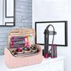 Dyson Hair Dryer & Curling Iron Travel Bag - Portable PU Leather Makeup Storage for Men & Women