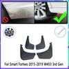 Car Mud Flap for Smart Fortwo W453 453 2015~ 2016 2017 2018 Mudguard Splash Guard Fender Mudflaps Auto