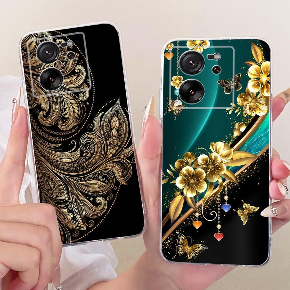 For Xiaomi Mi 13T Pro 5G Case Luxury Butterfly Tree Painted Cover Soft Silicone Phone Case For Xiaomi 13T Pro Mi13T Pro 5G Shell