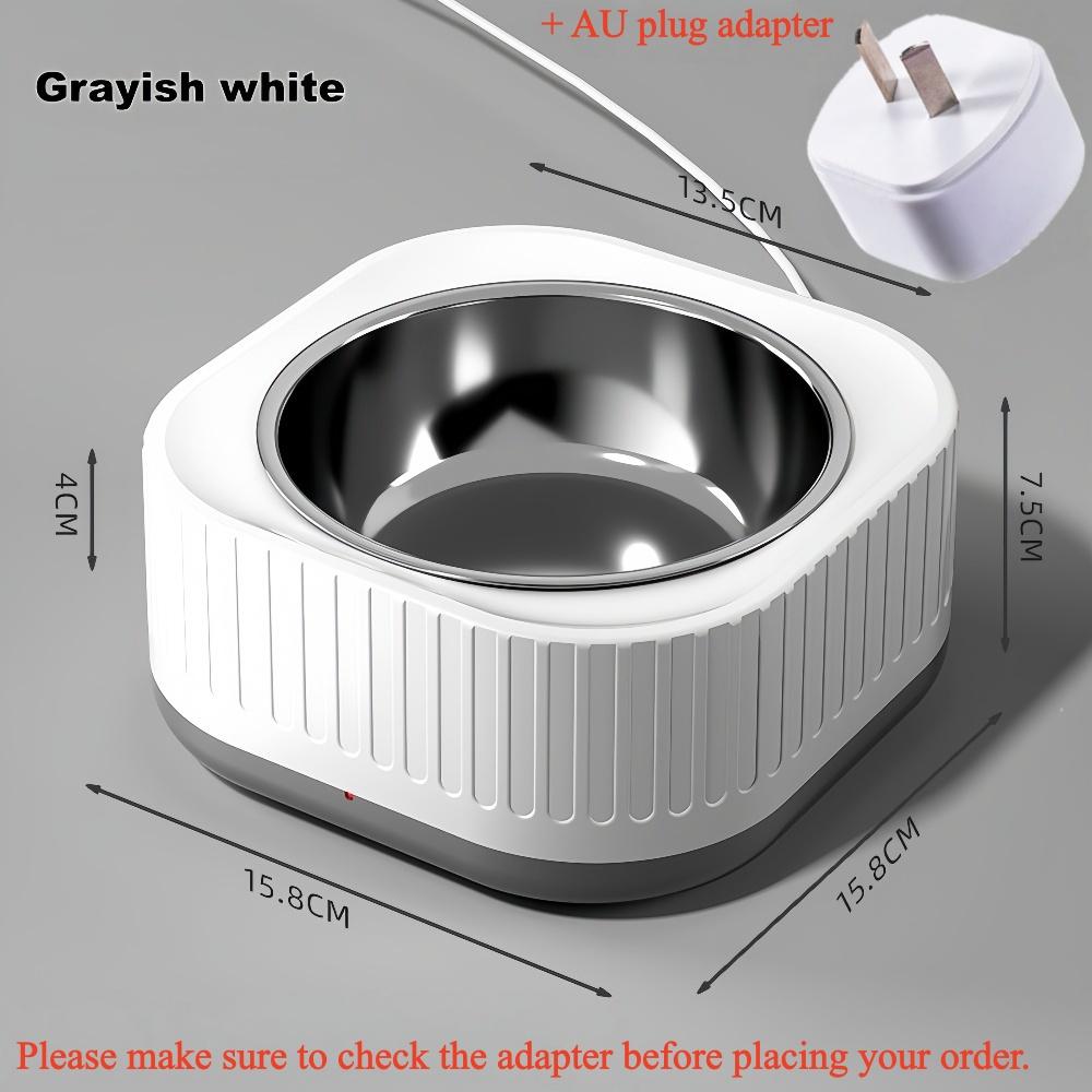 Pet Heating Bowl for Water/Food Cat Bowl Heating Noiseles Keep Warming Dog Water Bowls Winter Constant-temperature Pet Supplies