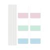 Colored PET Label 30/60/120Pcs Repositionable Writable Adhesive PET Note Page Marker for Notebook Planner Binder Folder