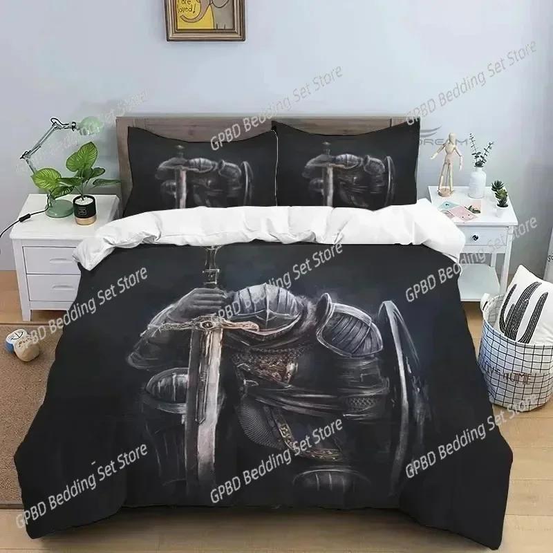 Comforter 3D Print Medieval Knights Templar Bedding Set Bedroom Soft Modern S Comefortable And