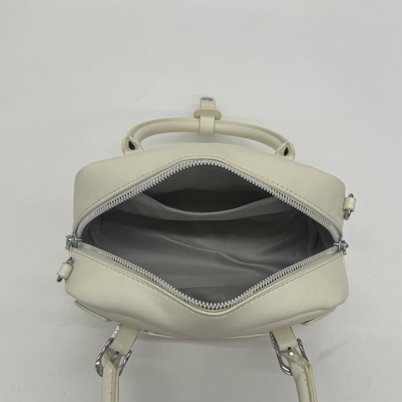 Mini Boston Bag with Dual Top Handles and Detachable Shoulder Strap for Elegant Daily or Evening Use