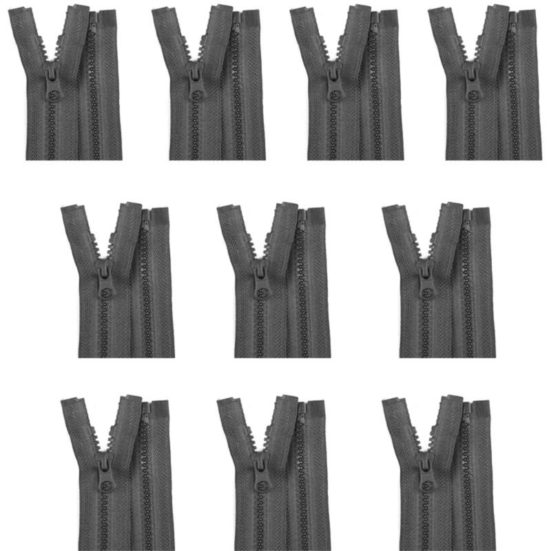 10Pcs Nylon Zippers for Sewing Craft 27.5Inch/70cm Sewing Zippers Open-end Zips Fasteners for Bag Wallet Pouches Clothes