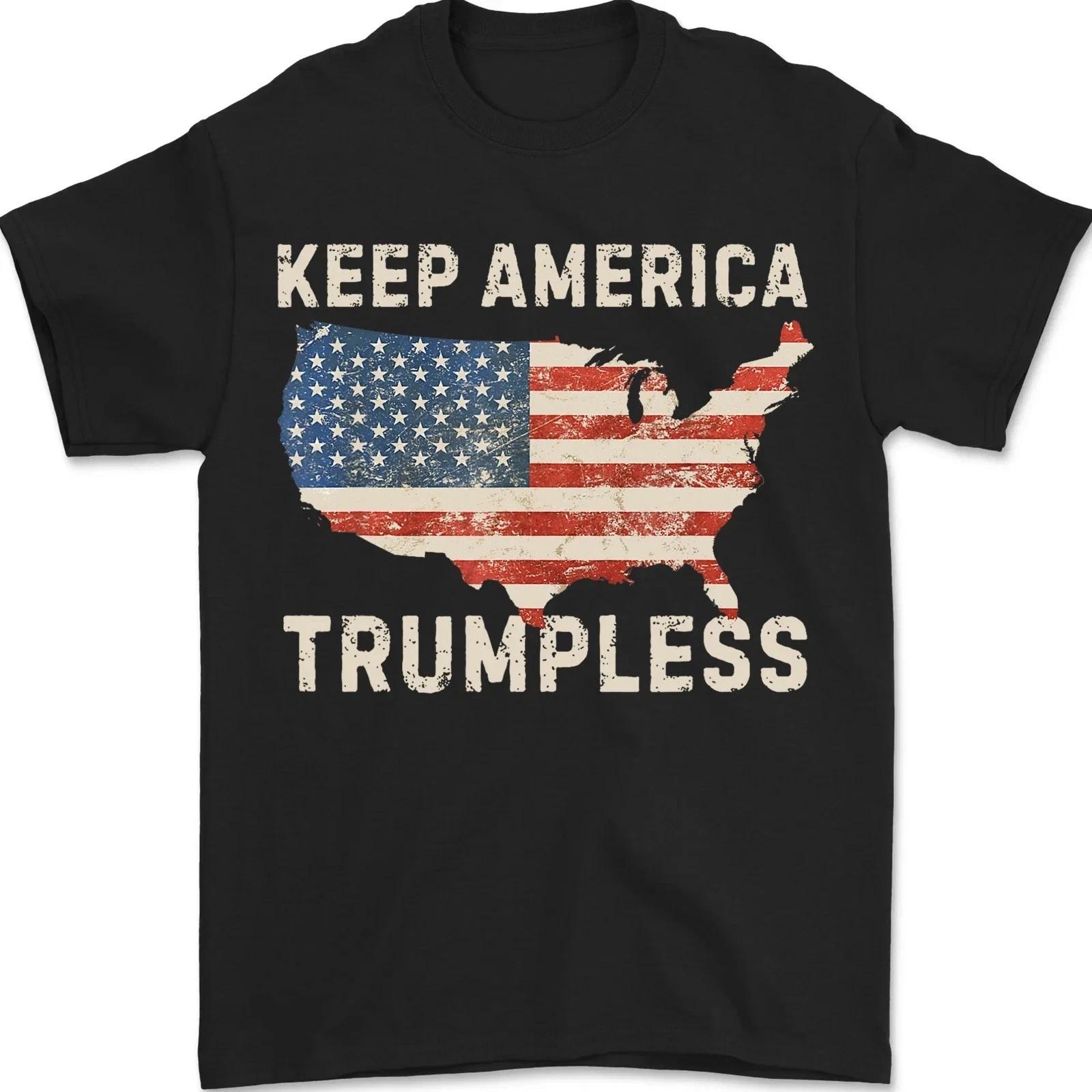 Keep America Trumpless Funny Anti Trump 2025 Pro Democrat Unisex T shirt M