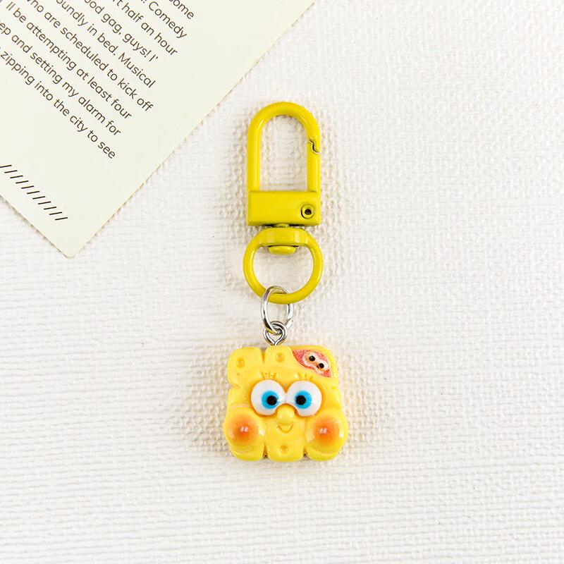 Cartoon Schwamm Schlüsselanhänger Set