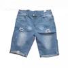 Cross-Border Elastic Ripped Jeans