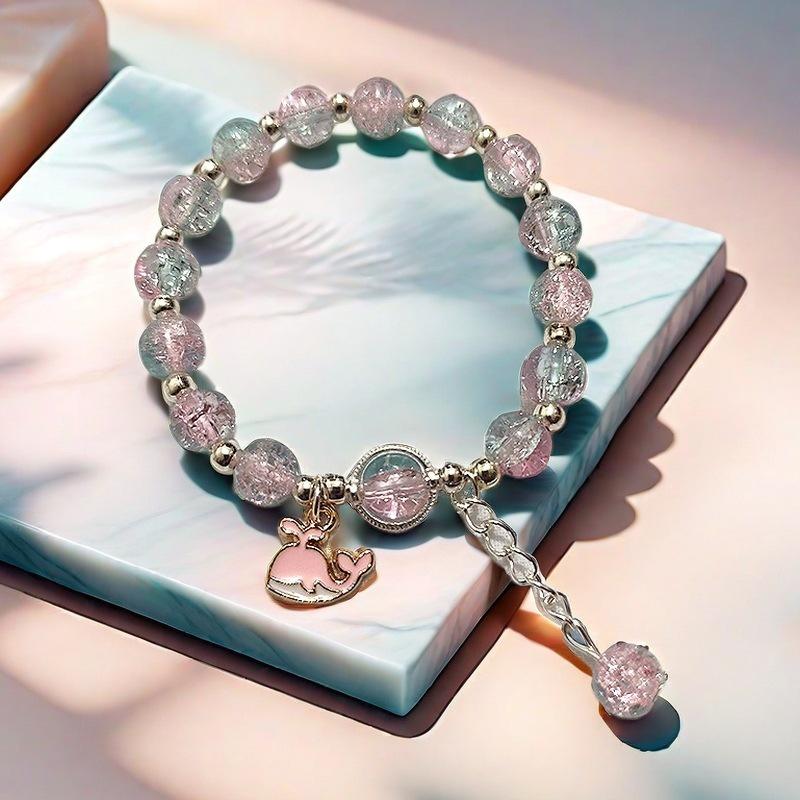 Daisy Popcorn Beaded Bracelet: Elegant Women's Hand Jewelry