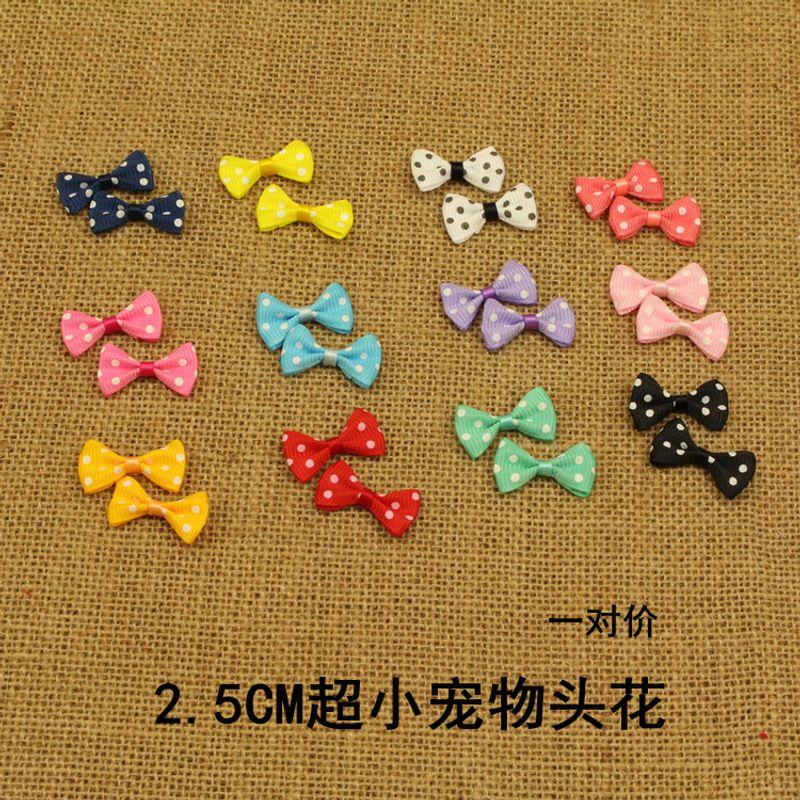 

Товары для питомцев Ручная работа Собачья заколка-цветок Йоркширская резинка Мини Супер маленькие бантики Тедди Чашка Щенок Violet [rubber band pair]]