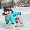 Autumn Winter Warm and Fluffy Four Leg Protection Suit Dog Windproof Cotton Clothes With Reflective Stripe Dog Clothes Dog Coat