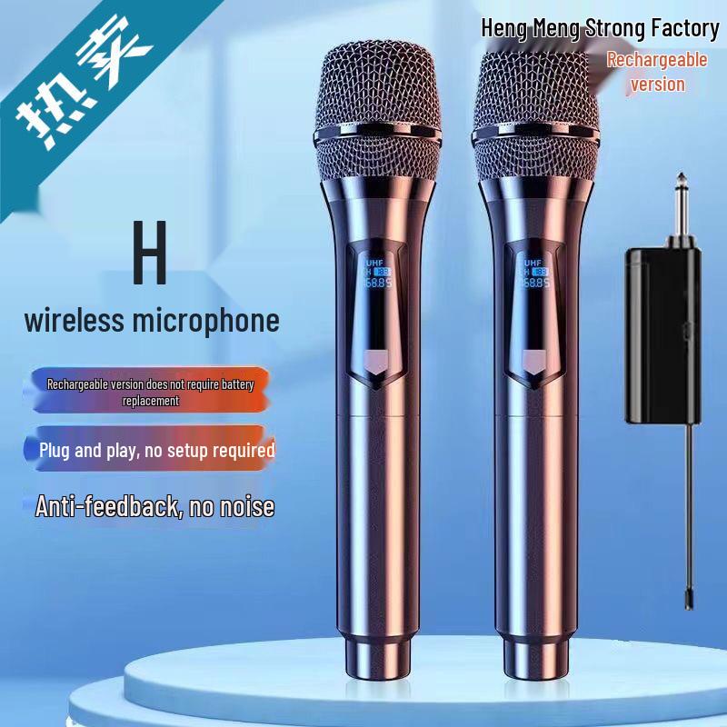 Universal Wireless Microphone & Outdoor Speaker for Live Singing and Broadcasts