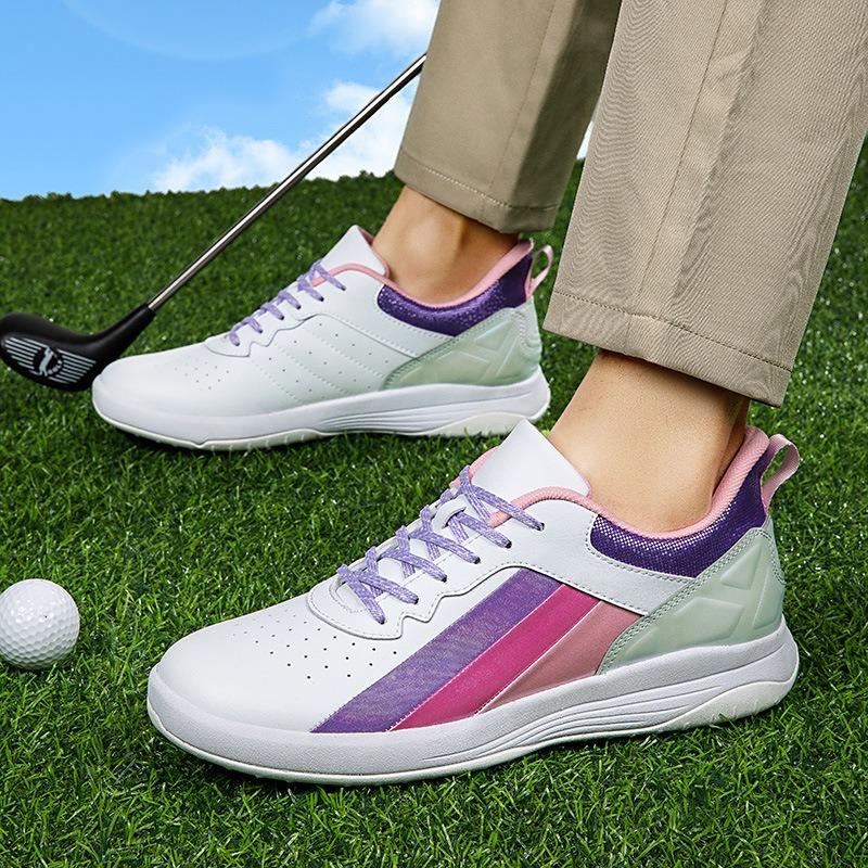 Men's shoes summer new fixed nail golf shoes women's waterproof breathable golf shoes
