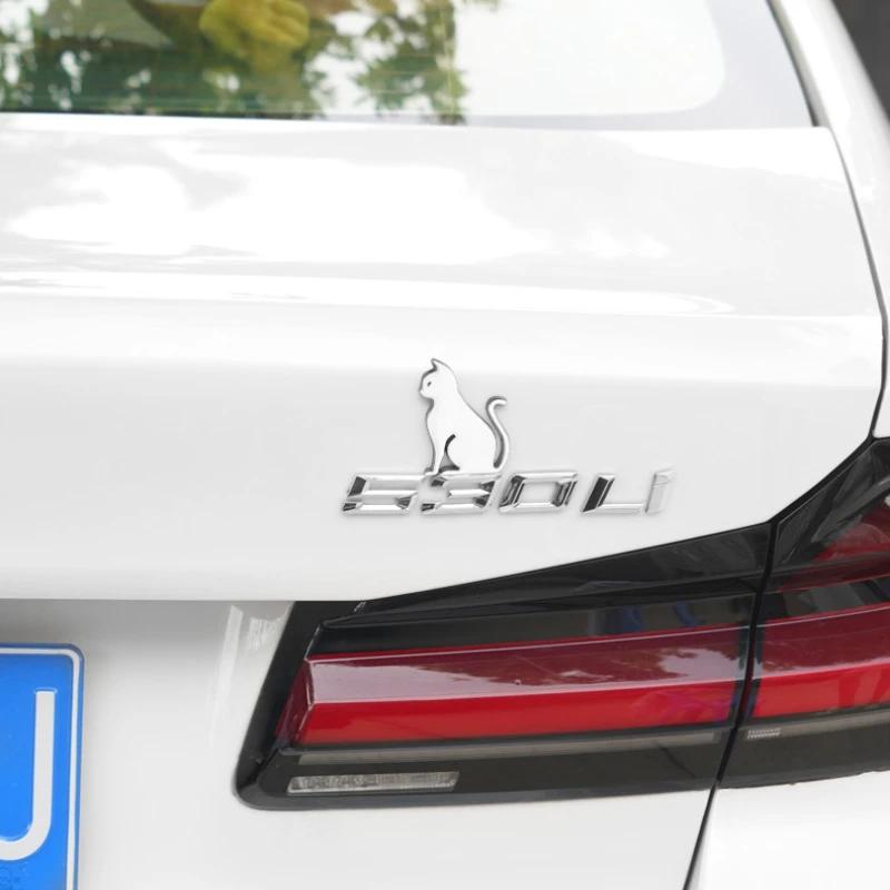 3D Metal Car Sticker - Metal Cat Adhesive Badge Emblem for Universal Cars, Moto Bikes & Decoration