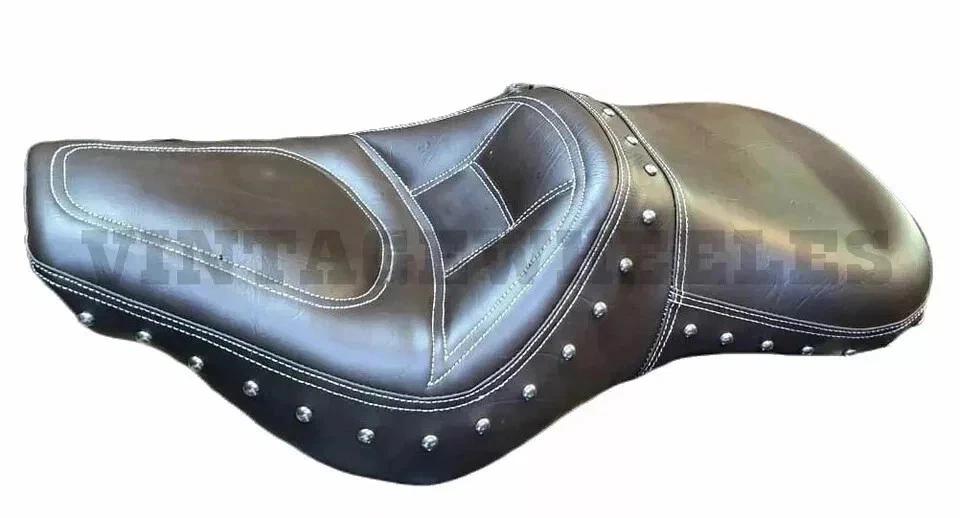 Fit ForRoyal Enfield Interceptor 650cc Cushioned Low Rider Custom Made Dual Seat