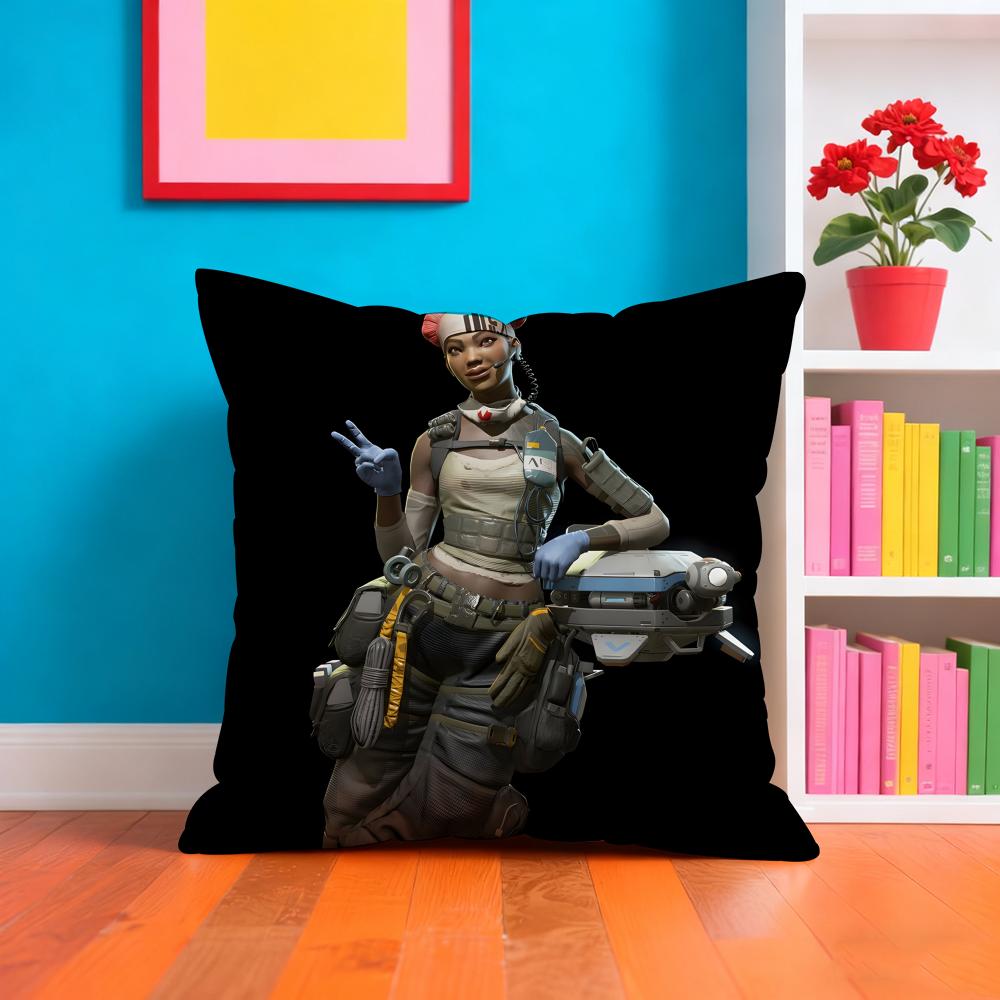 Apex Legends L-Lifeline Pillow Case Plush Fabric Soft Double-Sided Printed Sofa Warm Winter Home Gift Cushion Cover