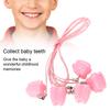 5pcs Plastic Baby Milk Tooth Storage Box with Rope Tooth Saver Necklaces