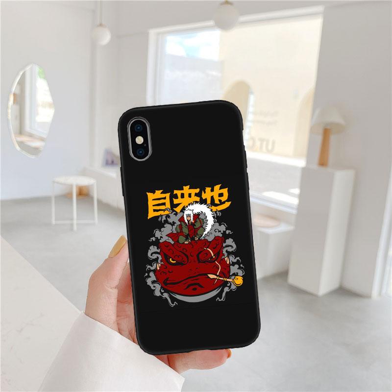 LO67 Naruto Jiraiya Soft Shell Phone Case for iPhone 16 15 14 13 12 Pro Max Plus Mini