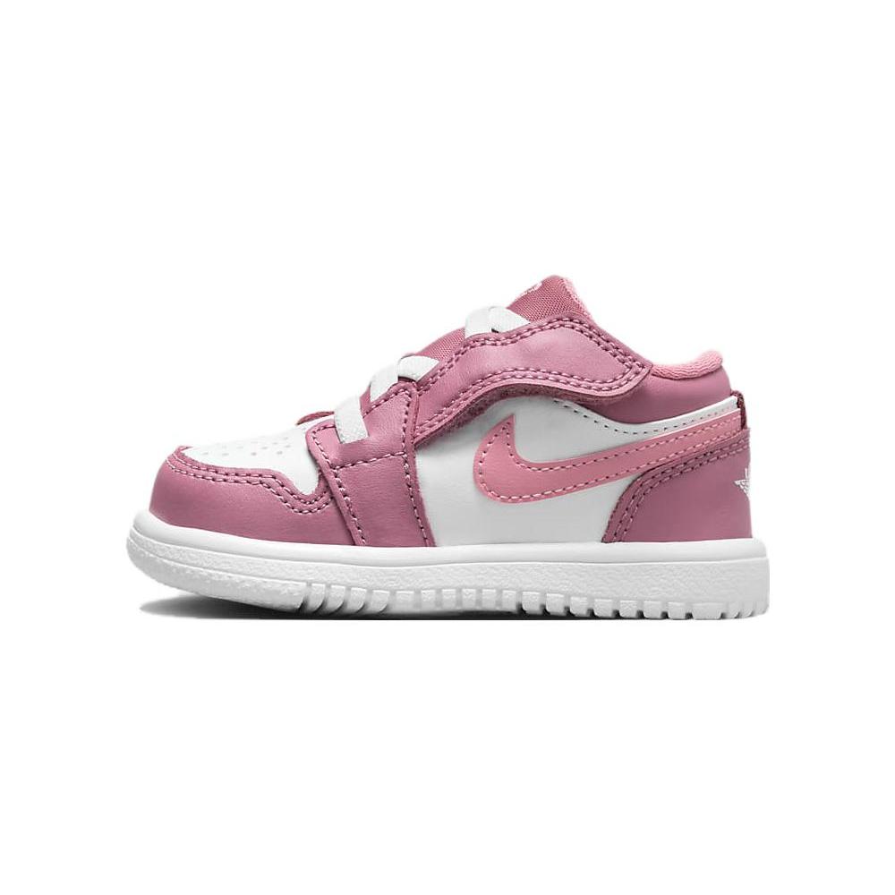 New Jordan Air Jordan 1 Low Alt TD Slip Resistant Anti Kick Low Top Toddler Shoes Pink White Infant And Toddler CI3436-616