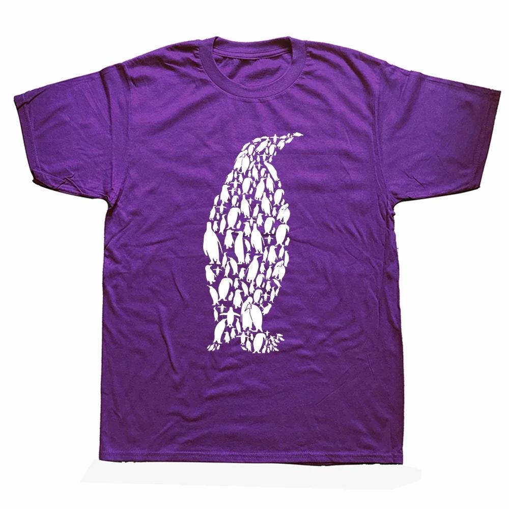 Penguins of the World Funny Animals Cute Penguin Tee Tops Round Neck ShortSleeve Fashion Tshirt Clothing Casual Basic Tshirts