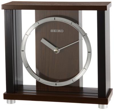 Seiko Ur Bordur Analog Træramme Mørkebrunt Træ BZ356B SEIKO