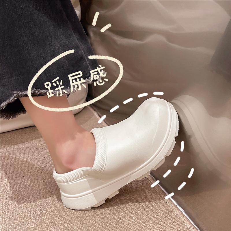 2024 New Men's and Women's Work Footwear EVA Lightweight Workshop Water Sandal Rubber Solid Color Simple Nurse Shoes