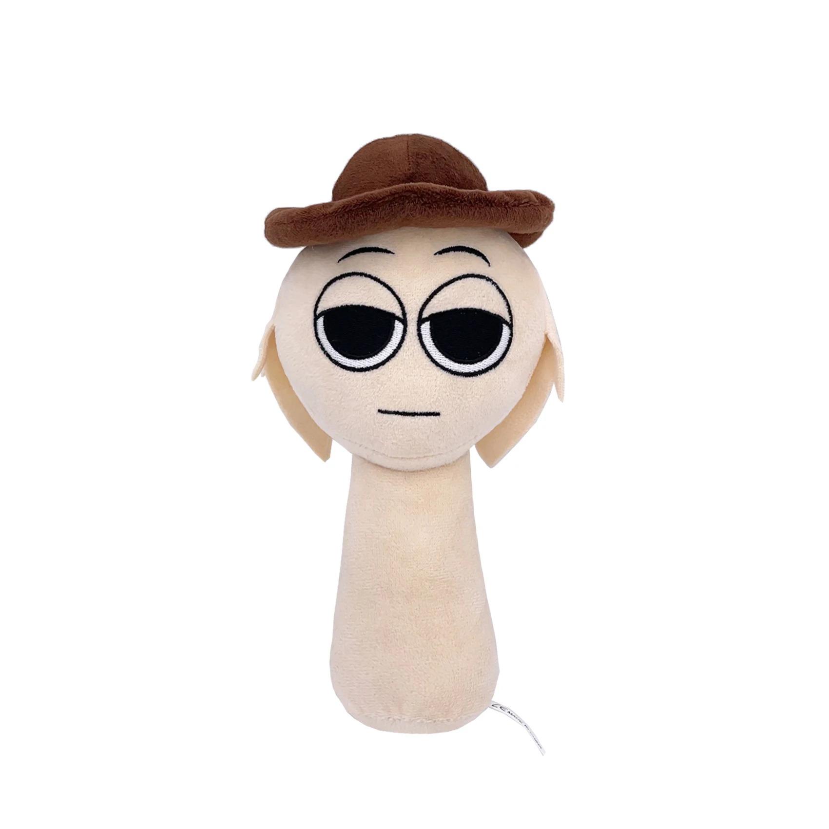 -Sprunki Pluche Speelgoed Horror Spel Speelgoed Cartoon Schattig Zacht Gevuld Kussen Voor Kind Verjaardag Kerstcadeau Gevuld Kinder Poppen* 18cm-20cm brown