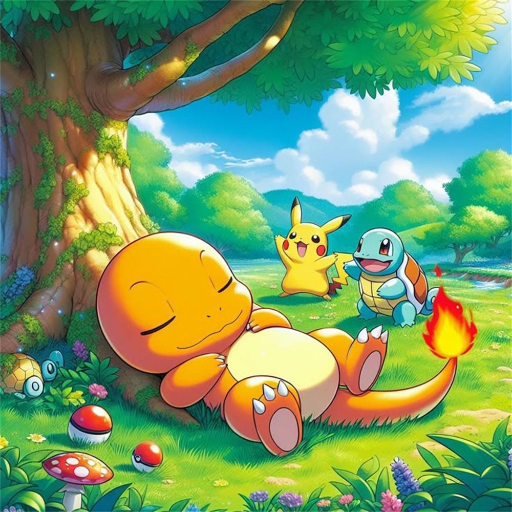 Cartoon und Anime Elfen Diamantmalerei Süßes Gengar Bild DIY Diamantstickerei Heimdekoration Interessantes Handwerk Kindergeschenk