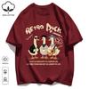 Retro Duck With Free Time T Shirt Unisex Fashion All-Match Basics Streetwear O-Neck Cotton Clothing Unisex Summer Loose Tee