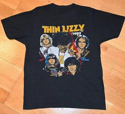 Nuova T-shirt Unisex Regalo per Fan del Concerto dei Thin Lizzy del 1982, taglia S-4XL