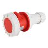 5 Pin Industrial Plug 63A Stable Waterproof Compact Aviation Plug for Breweries Workshops Camping Red