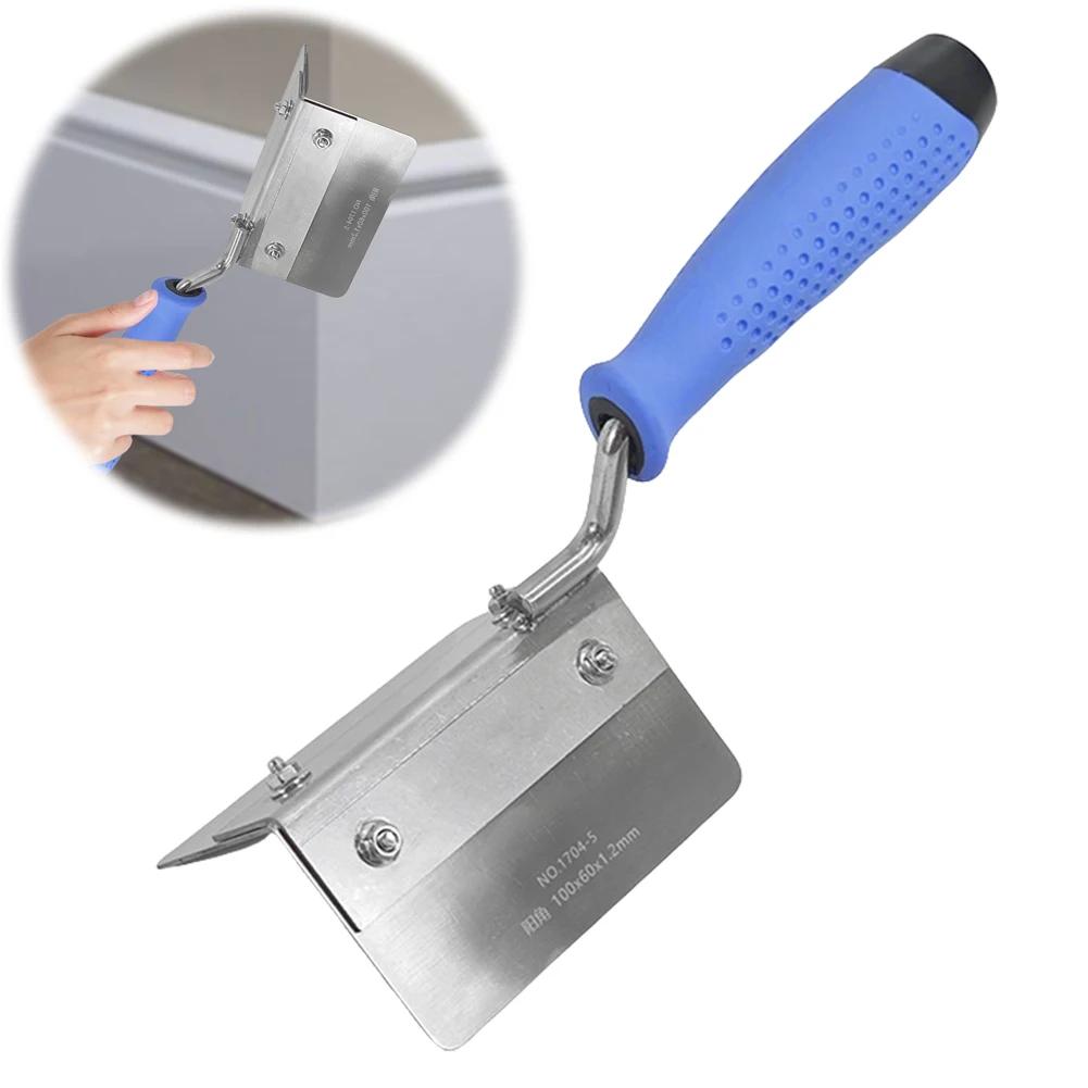 Stainless Steel Corner Drywall Tool with Soft Grip Handle Corner Finishing Tools Corner Knife for Smoothing and Shaping Corners