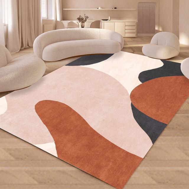 

Современный минималистский цветной ковер для гостиной, спальни, противоскользящий моющийся повседневный ковер, напольные коврики, ковры для домашнего декора 80x120cm