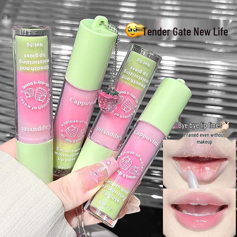 CAPPUVINI Silky Hydrating Lip Gloss: Moisturizing, Plumping, Mirror-Like Finish for Cross-Border Beauty Makeup.