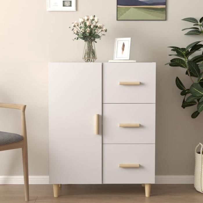 VidaXL Buffet Blanc 69,5x34x90 cm Bois d'ingénierie 812168