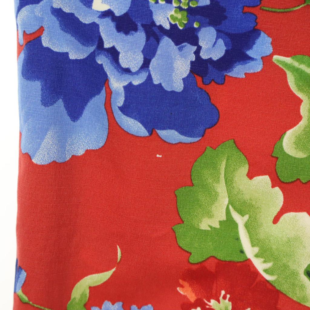 PEARLY GATES Floral Cotton pants Red Women Used