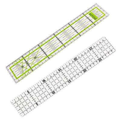 Průhledné čtvercové pravítka na prošívání Akrylový materiál Nástroje pro patchworkové šití Patchworkové projekty