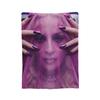MMadonna s Singer Knitted Blanket  Wool Throw Blanket Bed Sofa Personalised Lightweight Bedspreads
