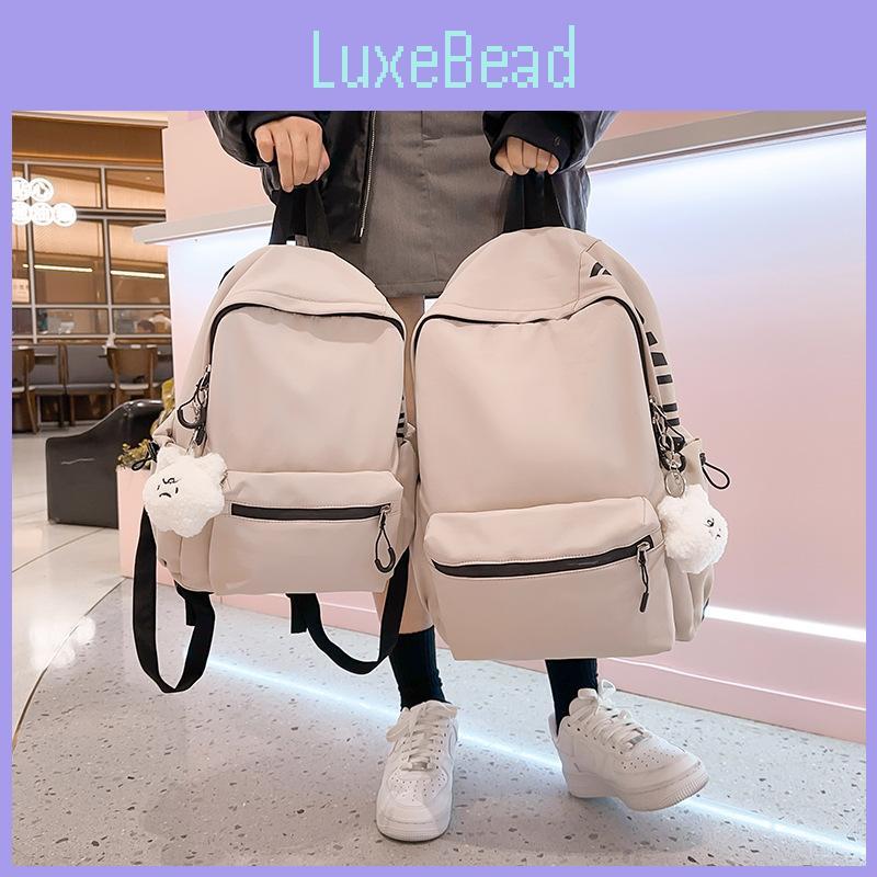 Fashion Girls Nylon Letter Backpack With Breathable Design For School And Travel