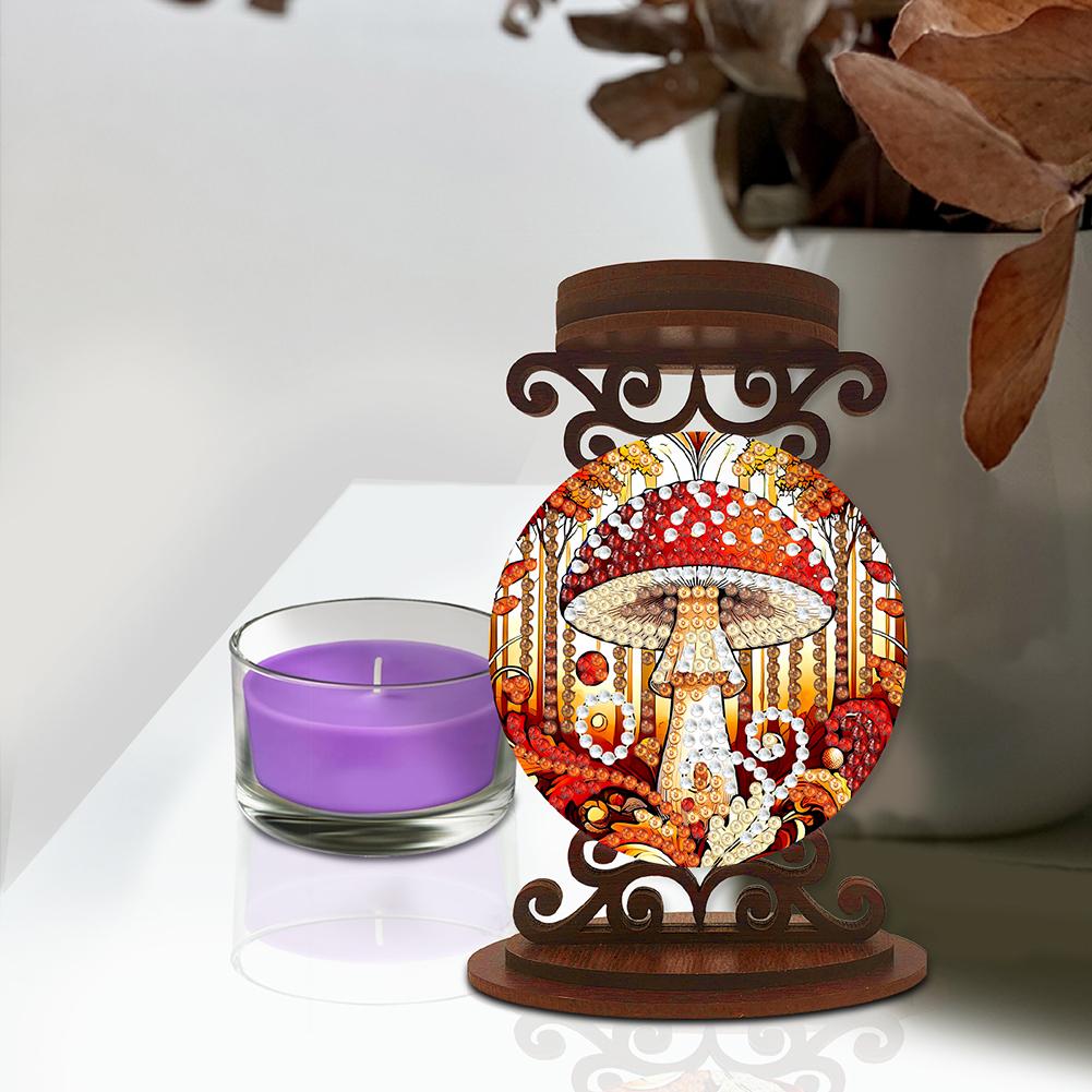 Animals Tabletop Candlestick Holder Ornaments Aromatherapy Candle Holder 5D DIY Diamond Art Mini Candle Holder for Art Crafts