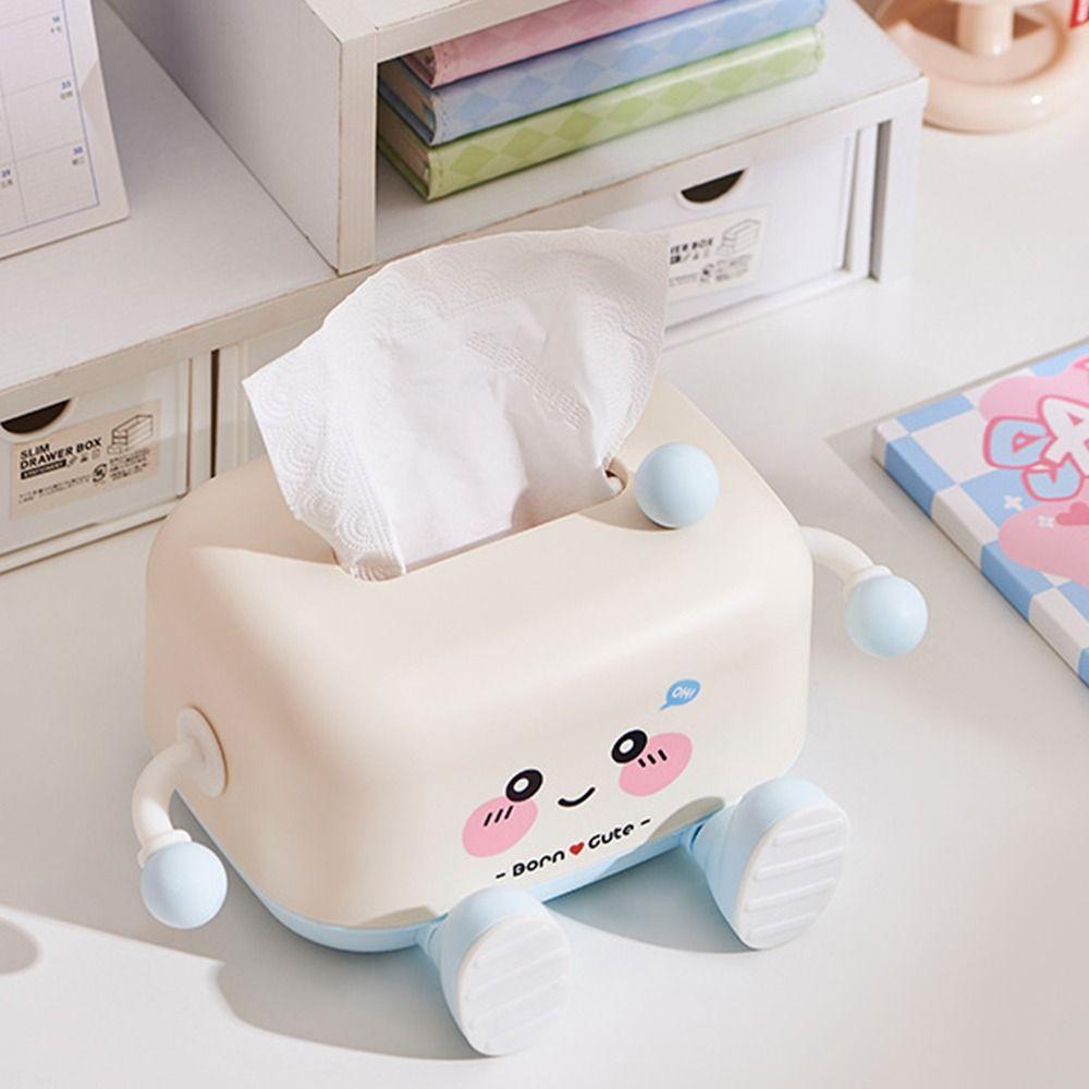 Plastic Paper Towel Holder Large Capacity Napkin Storage Case  Desktop Decoration