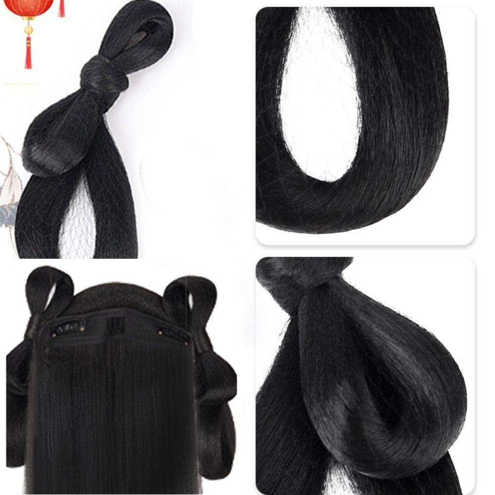 Tocados Vintage Hanfu Peluca Diadema Pelucas Largas Hanfu Cosplay Pelucas Antiguas Chinas Mujeres