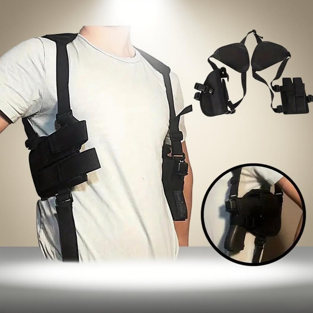 Concealed Shoulder Holster Universal Gun Accessories for Left Right Hand Pistol Adjustable Secure Carry Pouch Holster Outdoor