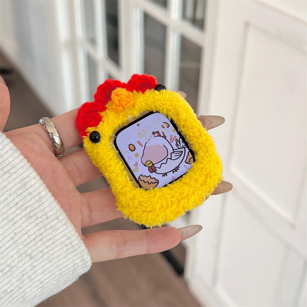 Cartoon Cute Animal Plush Protective Case For Apple Watch 40MM 41 42MM 44MM 45 46MM PC Bumper Protective Frame For Iwatch 10 9 8