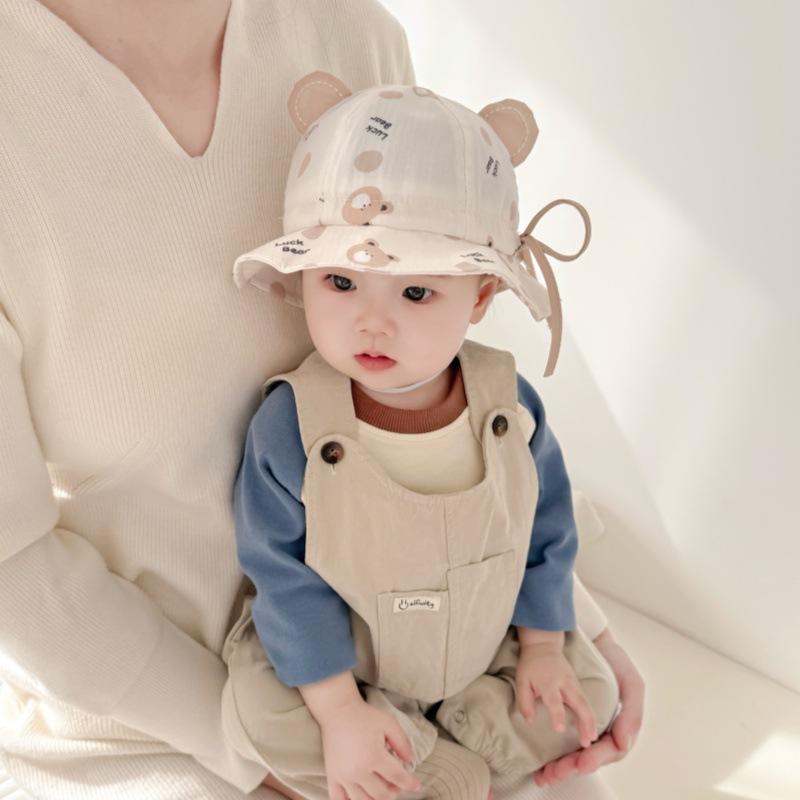 Baby Hat Spring and Autumn Thin Children's Sun Protection Hat Small Age Spring Sun Hat Baby Sun Hat Fisherman Hat