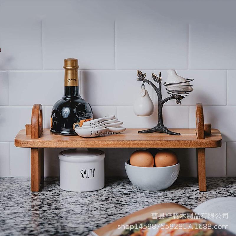 

Деревянная подставка для десертов и приправ из акации со съемной фруктовой тарелкой и сервировочной доской