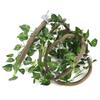 Reptile Climbing Branch Flexible Jungle 9.84ft Rattan 3 Vines( 9.84ft Rattan+Scindapsus Leaves)