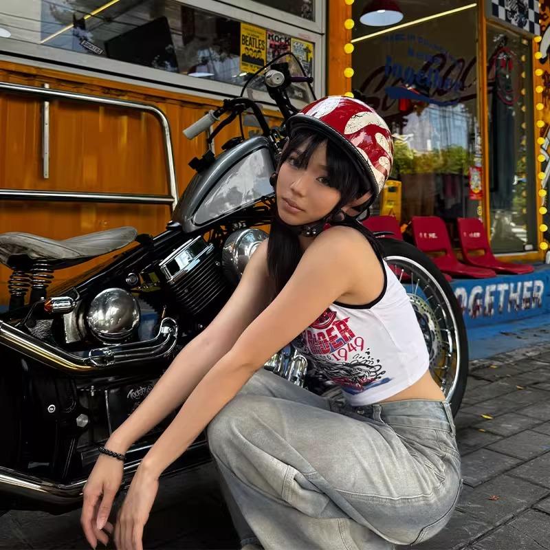 China 3C certification retro motorcycle helmet pedal cruise helmet for men and women with sunscreen goggles half helmet.