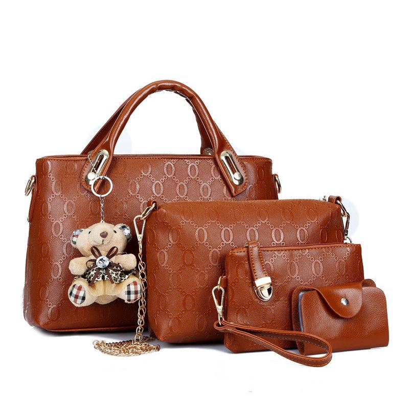 New Fashion Casual Bear Mother Bag Shoulder Bag To Work Commuter Messenger Bag Women's Large-capacity Handbag Women's Bag