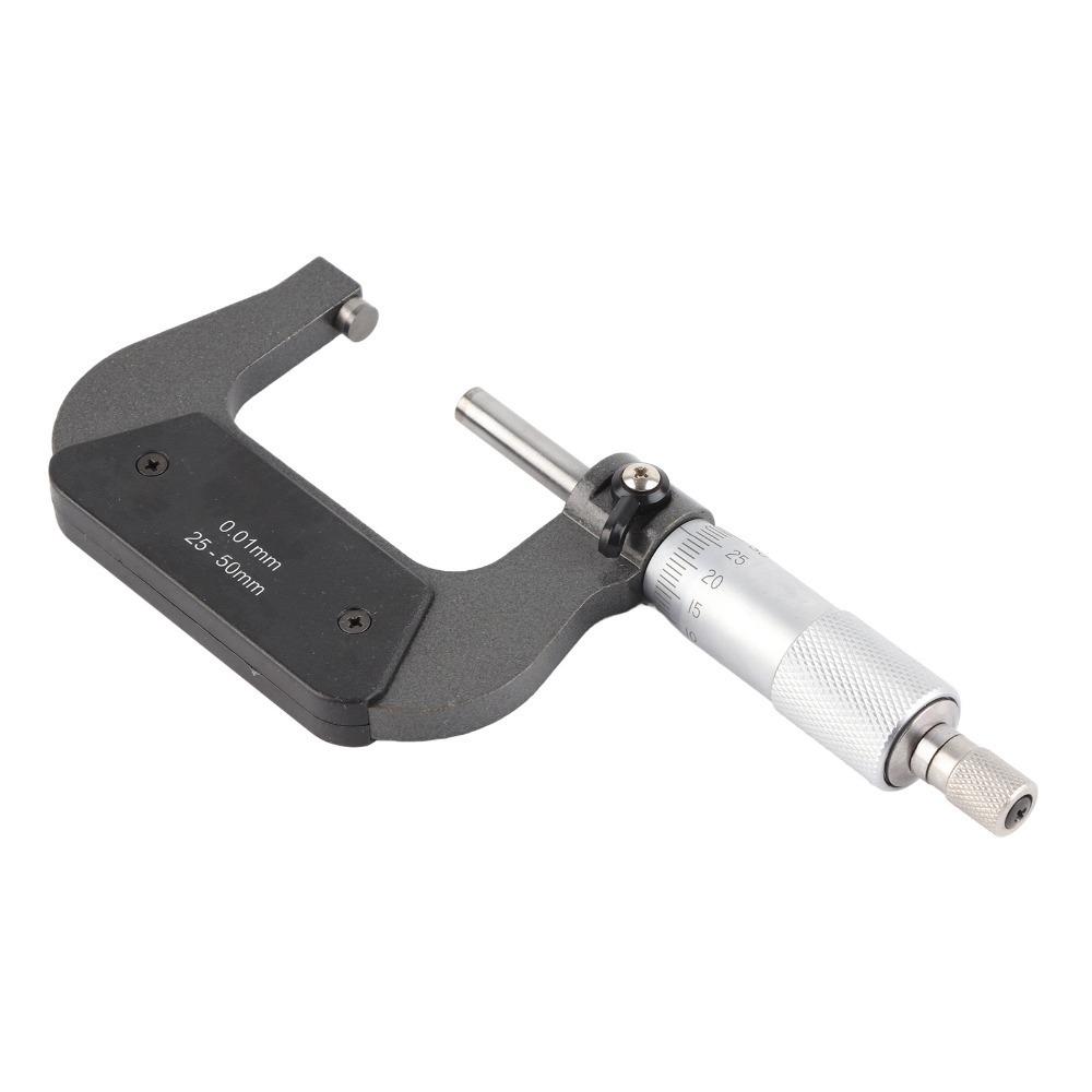 25-50mm Range Outside Micrometer U-Shaped Micrometer Precision Measurement Work