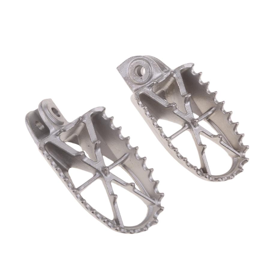 1Pair Motorcycle Bike Off-road 304 Stainless Steel Foot Peg Forefoot Pedals 8MM